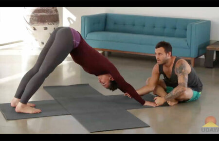 how to do Downward Dog pose
