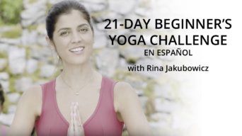 Rina Jakubowicz 21-Day beginner's yoga challenge on UDAYA.com