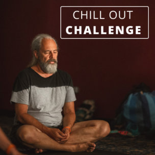 Older man with beard in meditation